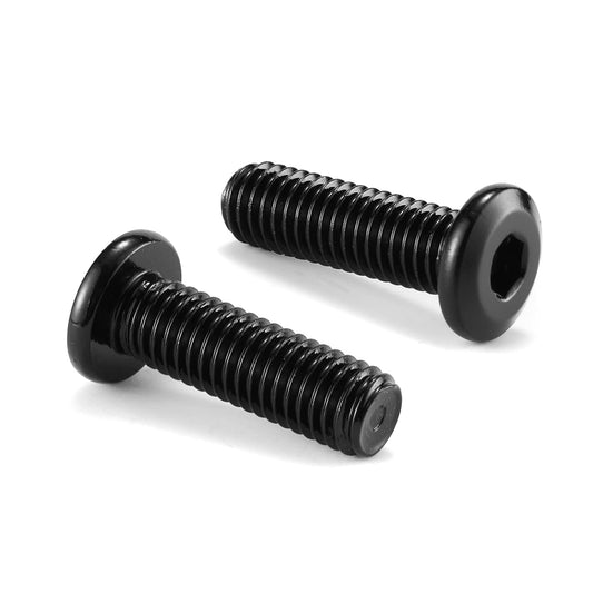 25 PCS 1/4 - 20 x 3/4" Flat Head Socket Head Screw Furniture Bolts Countersunk Connector Screws Black Oxide - HOMYHOMEY DIRECT