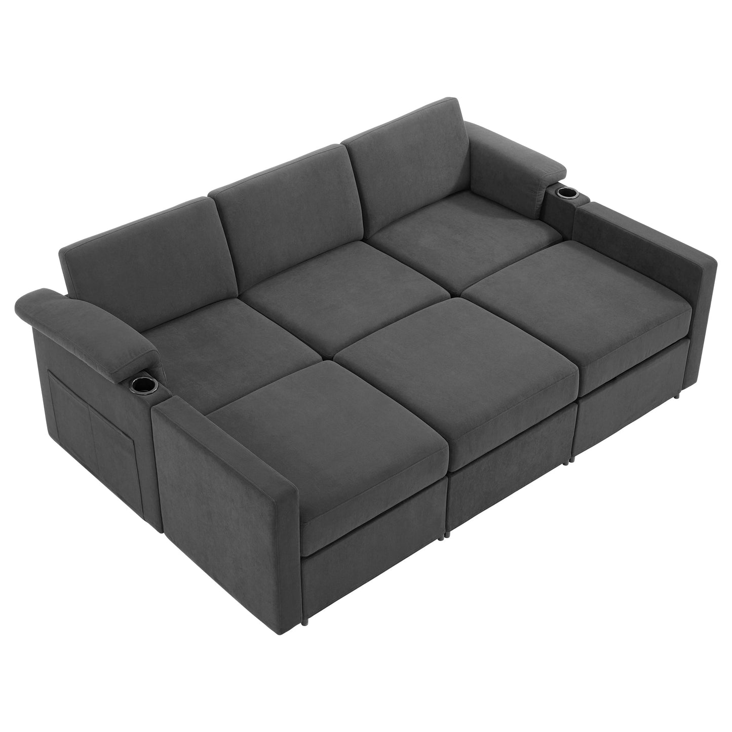 HOMYHOMEY Modular Sectional Sofa The Future Series sleeper - HOMYHOMEY DIRECT