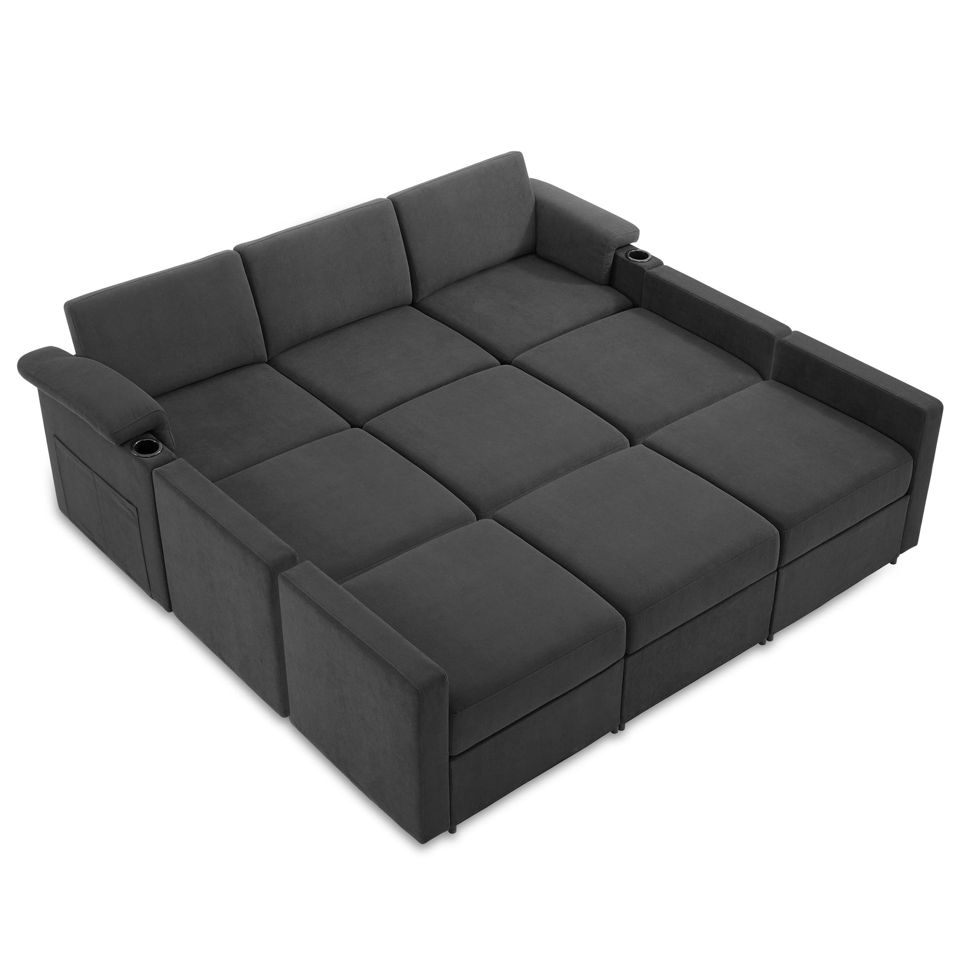 HOMYHOMEY Modular Sectional Sofa The Future Series sleeper - HOMYHOMEY DIRECT