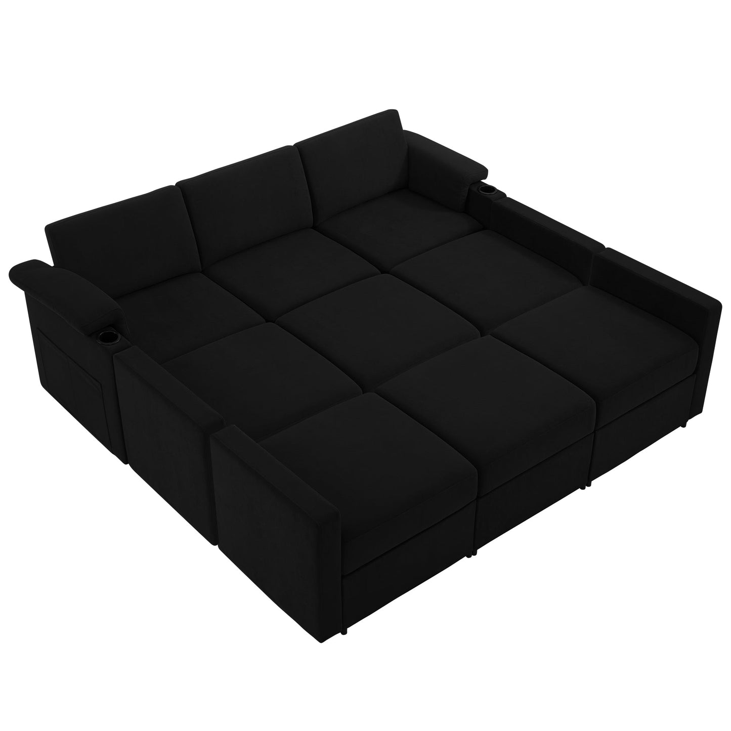 HOMYHOMEY Modular Sectional Sofa The Future Series sleeper - HOMYHOMEY DIRECT