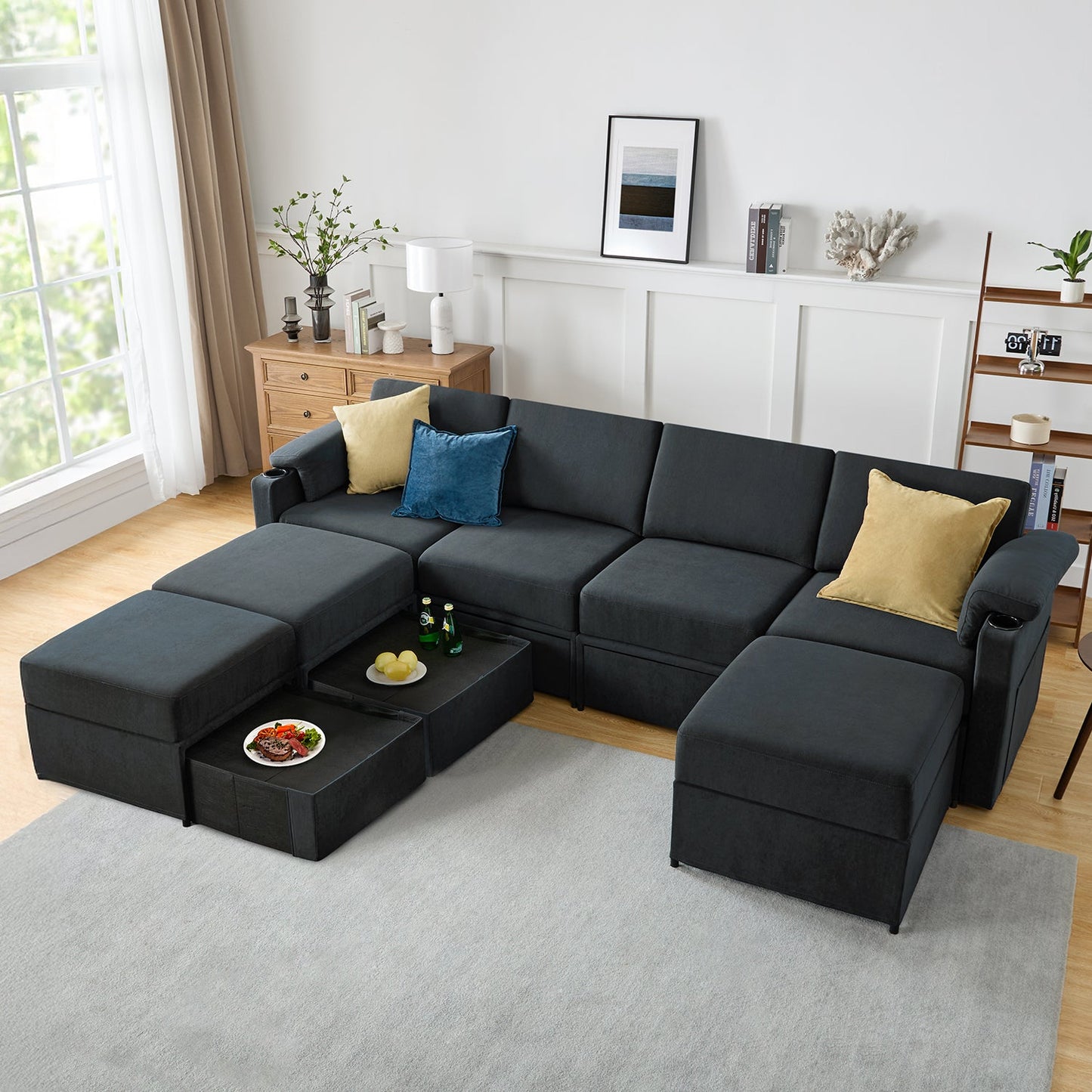 HOMYHOMEY Modular Sectional Sofa The Future Series With Storage - HOMYHOMEY DIRECT