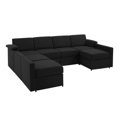 HOMYHOMEY Modular Sectional Sofa The Future Series With Storage Ottoman - HOMYHOMEY DIRECT