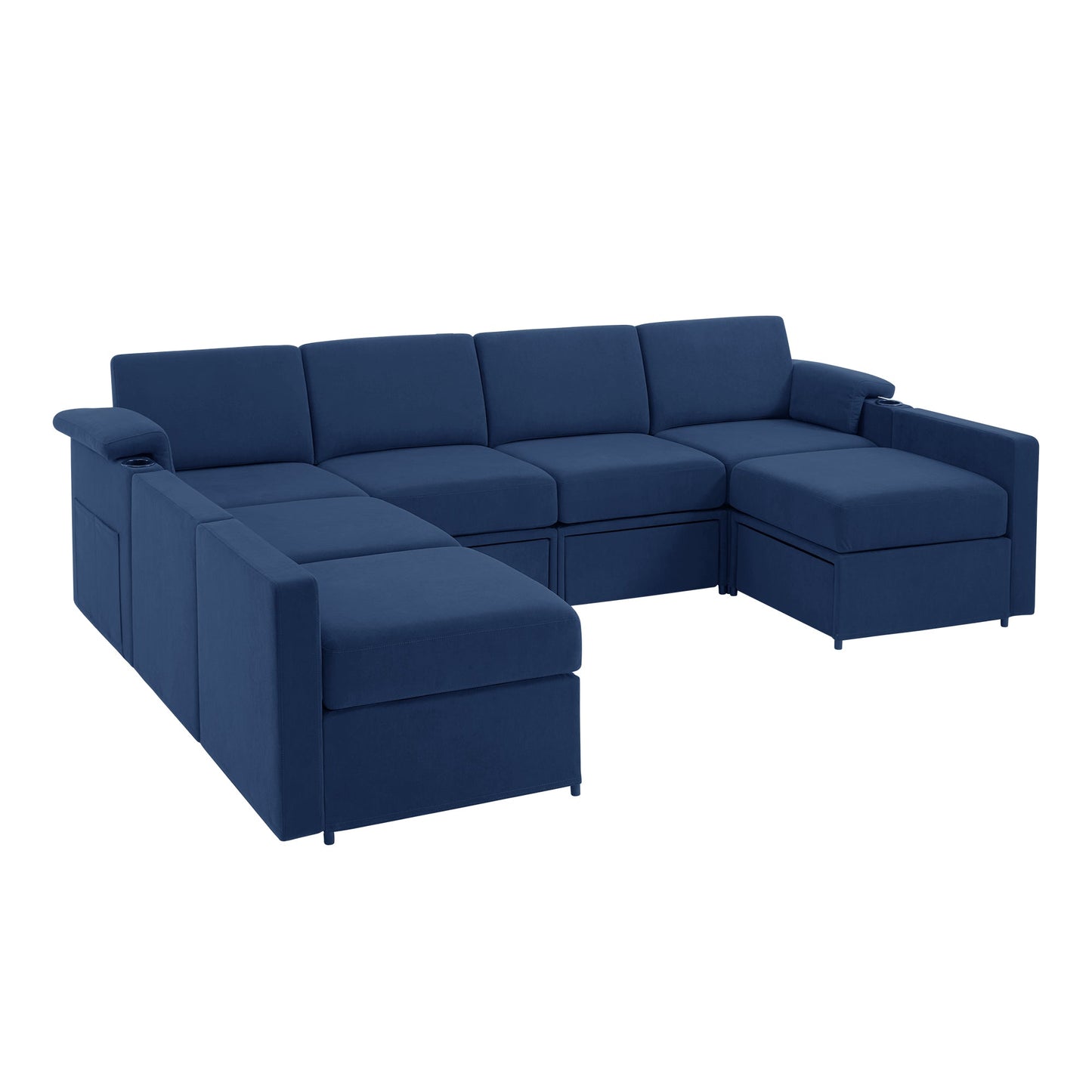 HOMYHOMEY Modular Sectional Sofa The Future Series With Storage Ottoman - HOMYHOMEY DIRECT