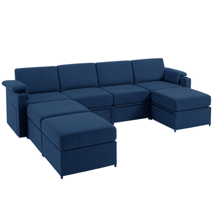 HOMYHOMEY Modular Sectional Sofa The Future Series With Storage Ottoman - HOMYHOMEY DIRECT