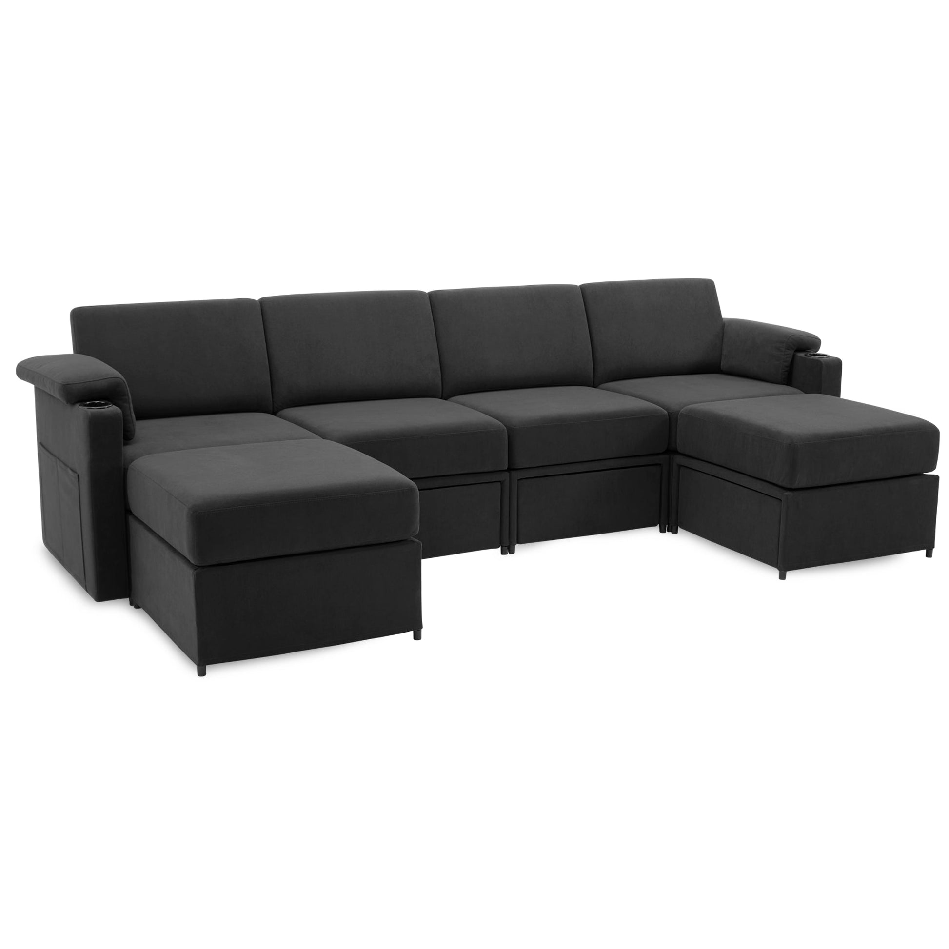 HOMYHOMEY Modular Sectional Sofa The Future Series With Storage Ottoman - HOMYHOMEY DIRECT